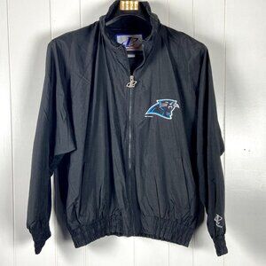 Carolina Panthers Mens Jacket Logo Athletic Windbreaker Zip Up Football XL VTG